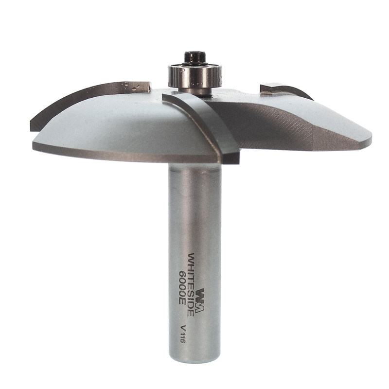 6000E 3-Wing Large Raised Panel Router Bit 3-3/8" D, Cove